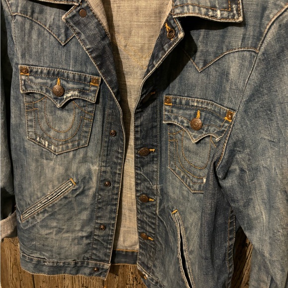 True Religion Blue Denim Jacket - Picture 2 of 5